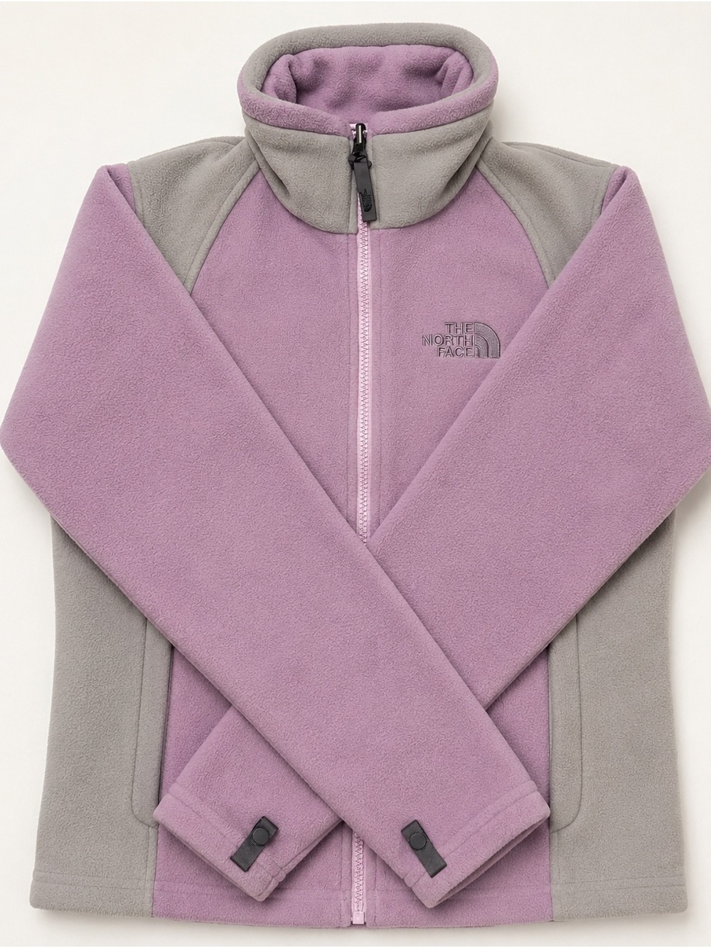 The North Face Lavender Fleece Pullover with White Logo